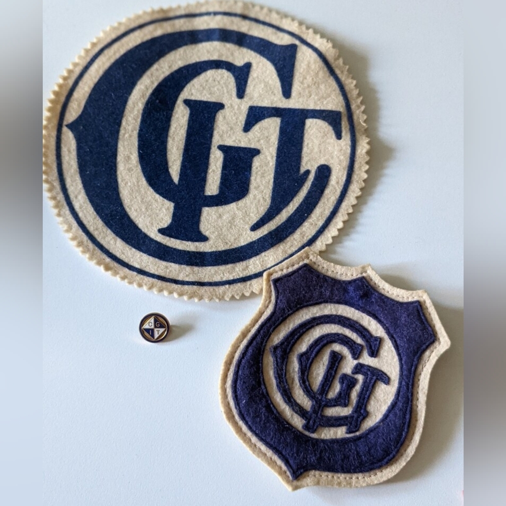 Vintage 50s CGIT Patches + Pin